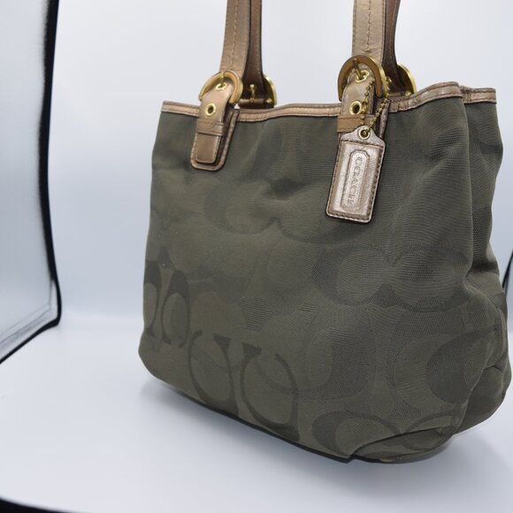 COACH 2011 Soho OP Art Canvas and Leather Tote - Picture 3 of 16